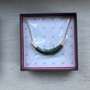Cabi Jasper Crescent Necklace